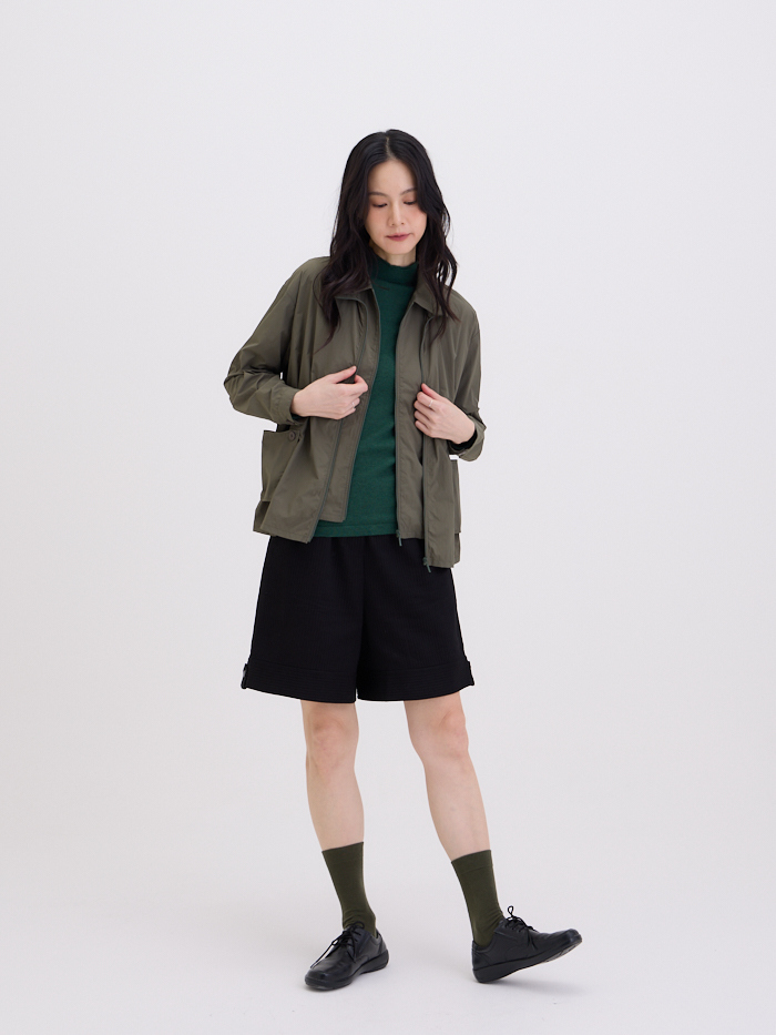 山野夾克長袖外套-軍綠