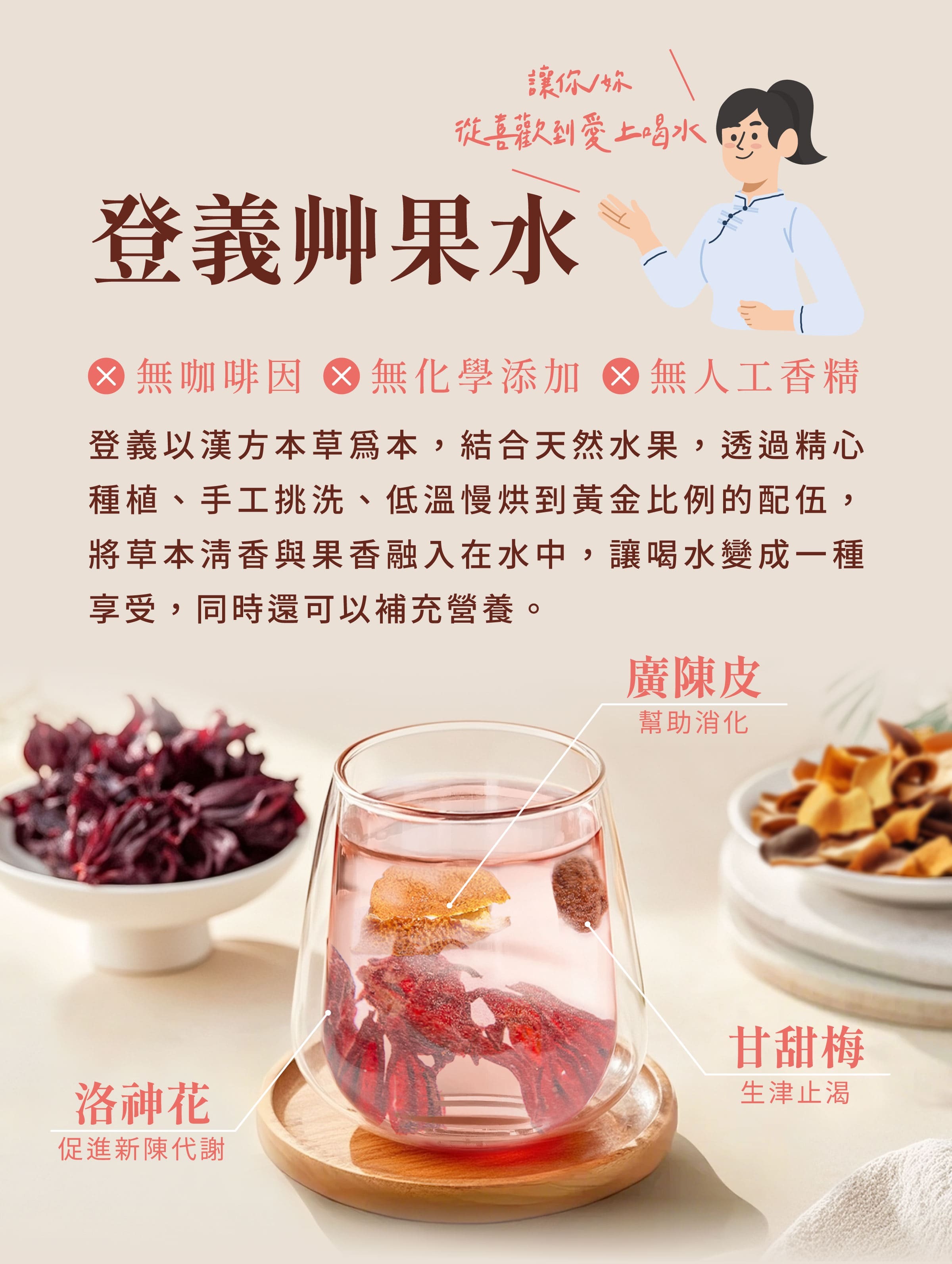 登義洛梅果乾水原料