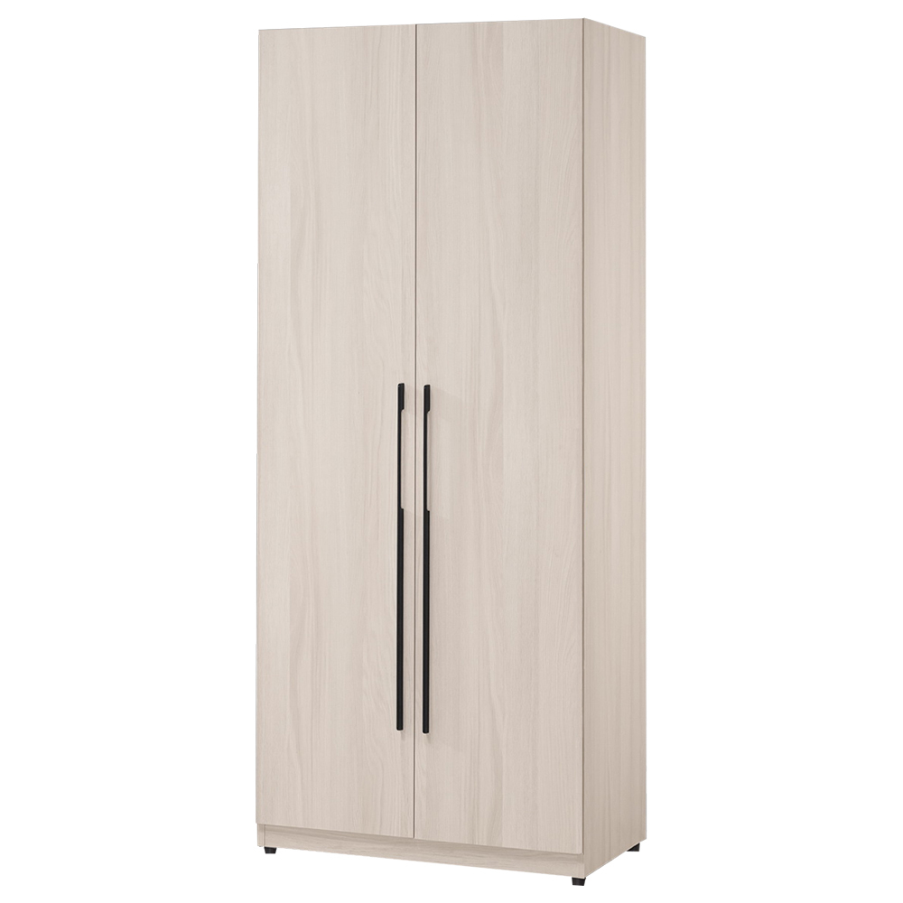 巴拉2.7尺二門衣櫃(單吊桿+一抽+一格)