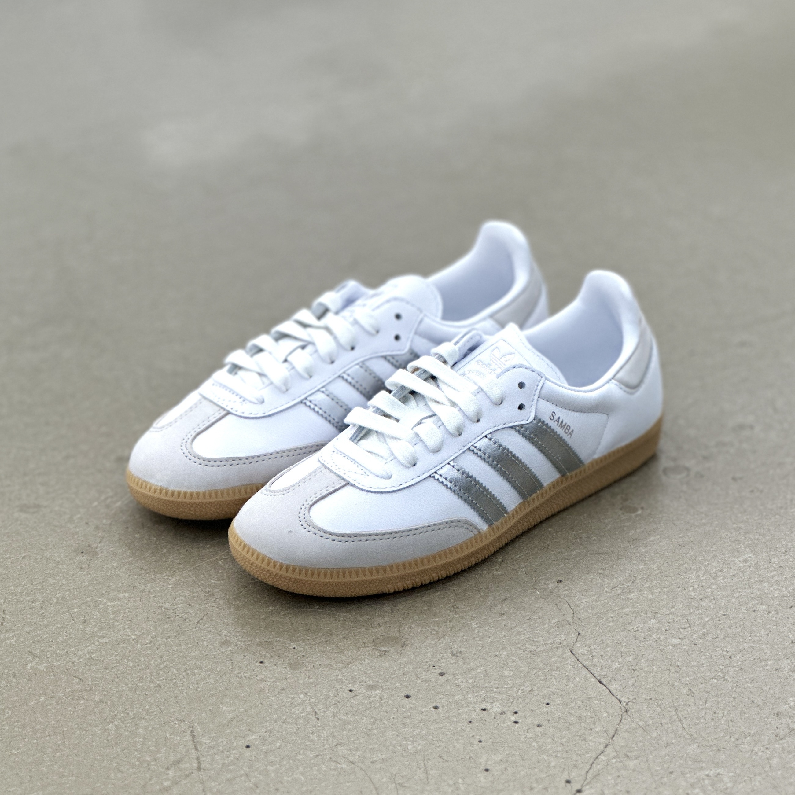 Adidas Samba OG W ホワイト/シルバー 25 adidas/アディダス SAMBA OG W（スニーカー）｜adidas