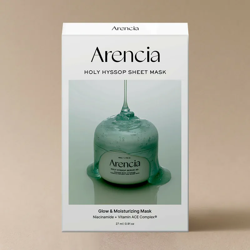 （5 pieces）Arencia Holy Hyssop Sheet Mask 5pc8809562191612 exp.2027.11.17