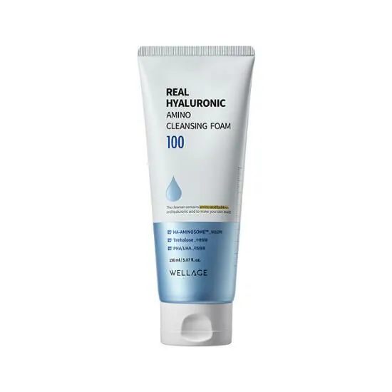 Wellage- Real Hyaluronic Amino Cleansing Foam 100 150ml8809619272035 exp.2027.08.19