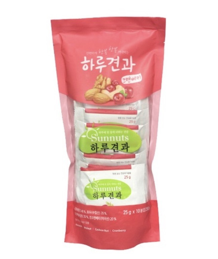 Sunmyeong Agricultural and Marine Products Daily Nuts Cranberry 250g (25gX10 bags)8