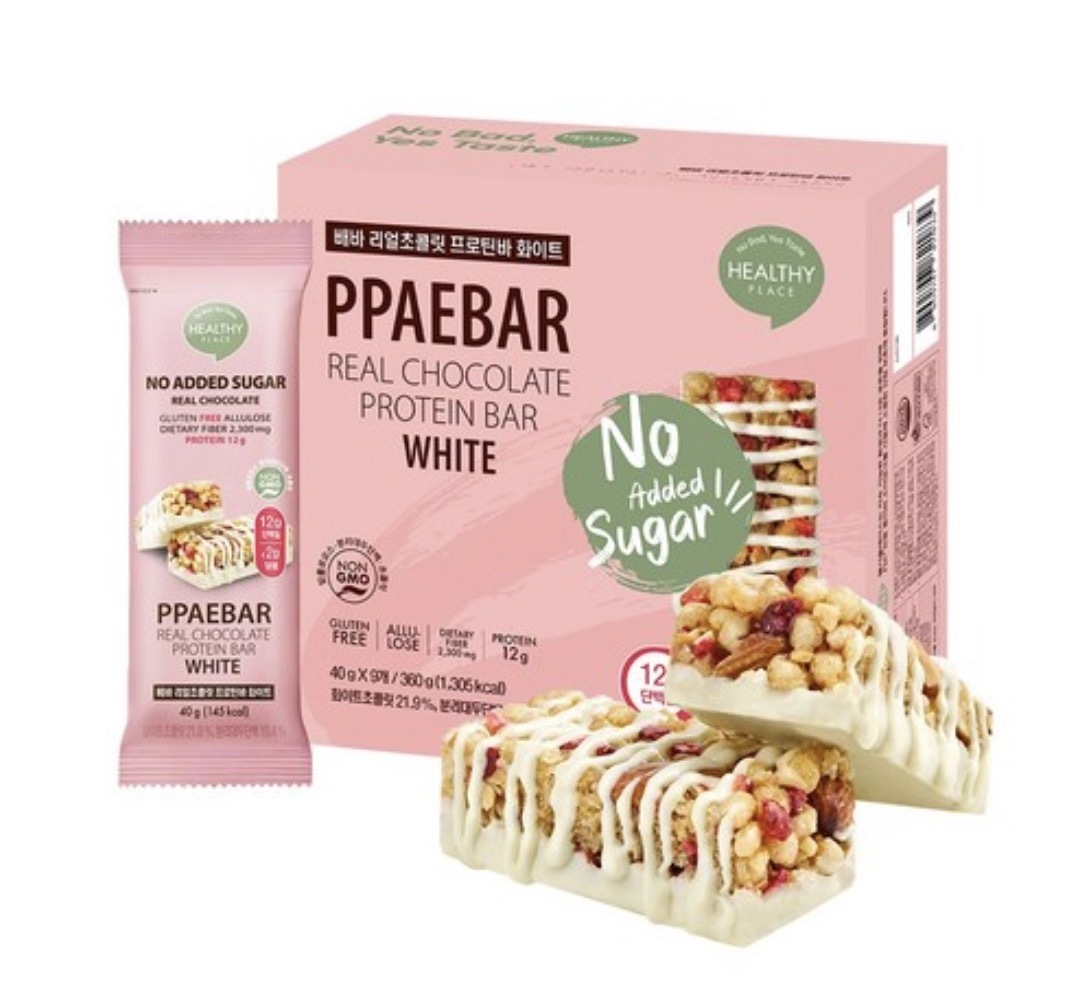 Peba Real Chocolate Protein Bar White 1 box 9 pieces 88097