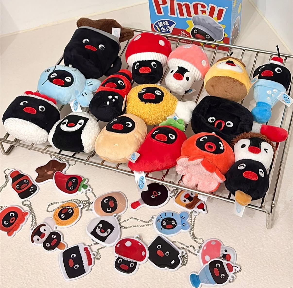 <正版授權> PINGU 企鵝家族 美味生活 毛絨冰箱磁鐵 盲盒