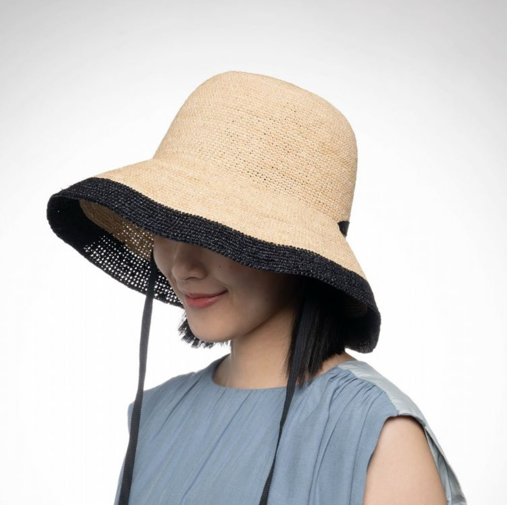 NAMIKI 配色拉菲亞絲巾鉤針夏帽子4