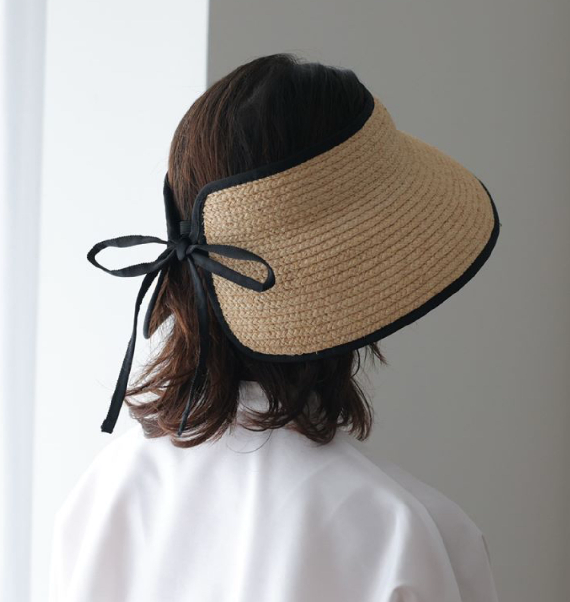 Shesay 小巧的揹帶蝴蝶結遮陽板帽子10