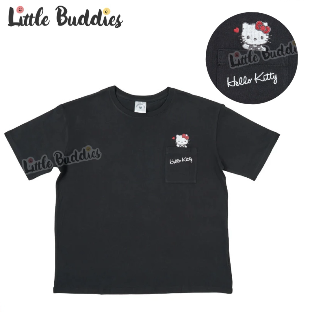 日本 Sanrio 繡花口袋短袖Tee