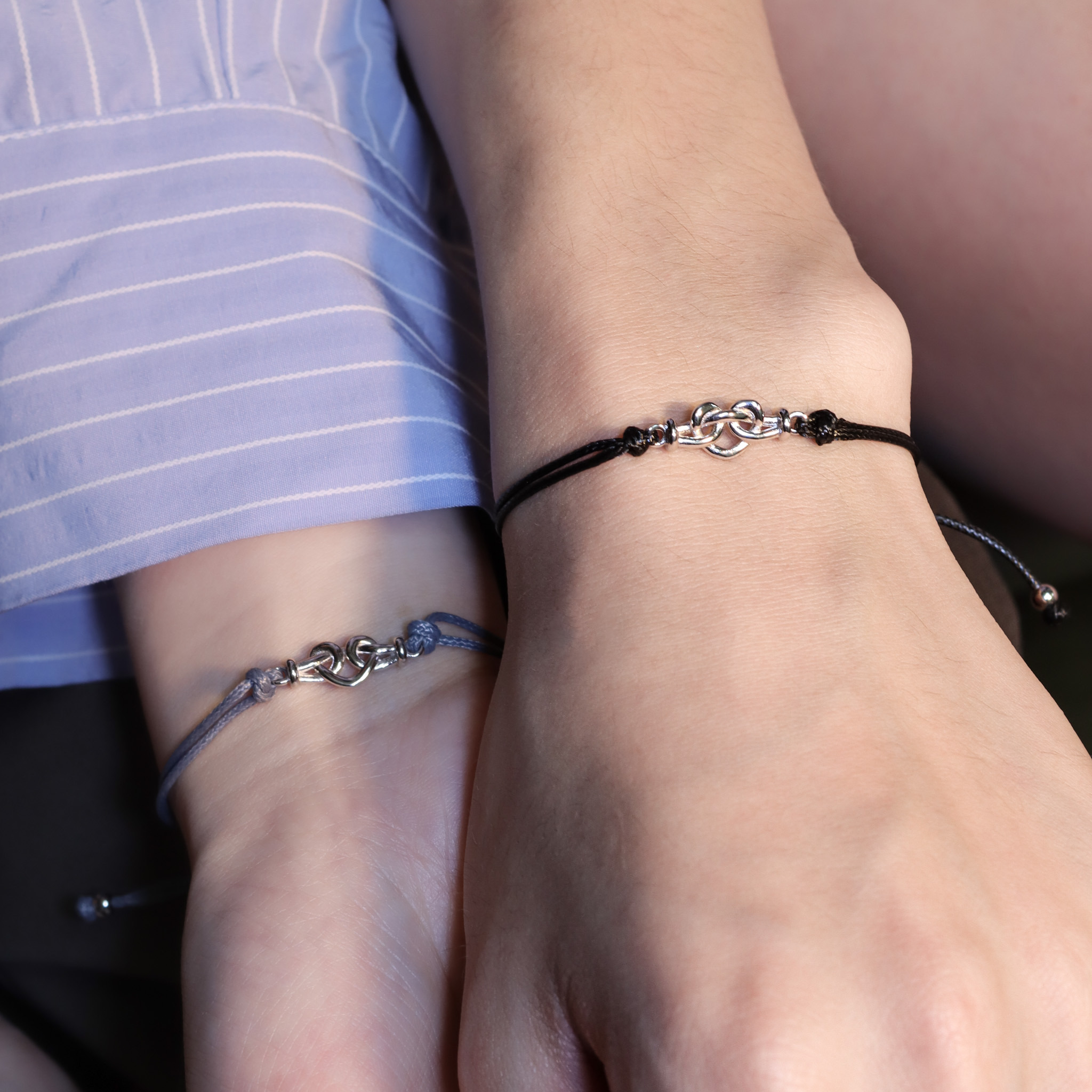 | 925純銀・厚鍍白金 | 愛意芊芊情侶手繩 （男款 /女款） | BR1315 |