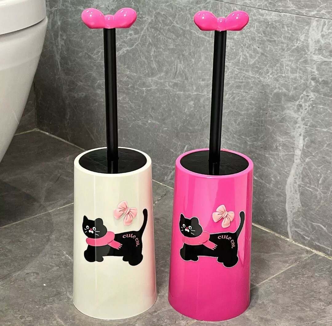 小黑貓馬桶刷套組