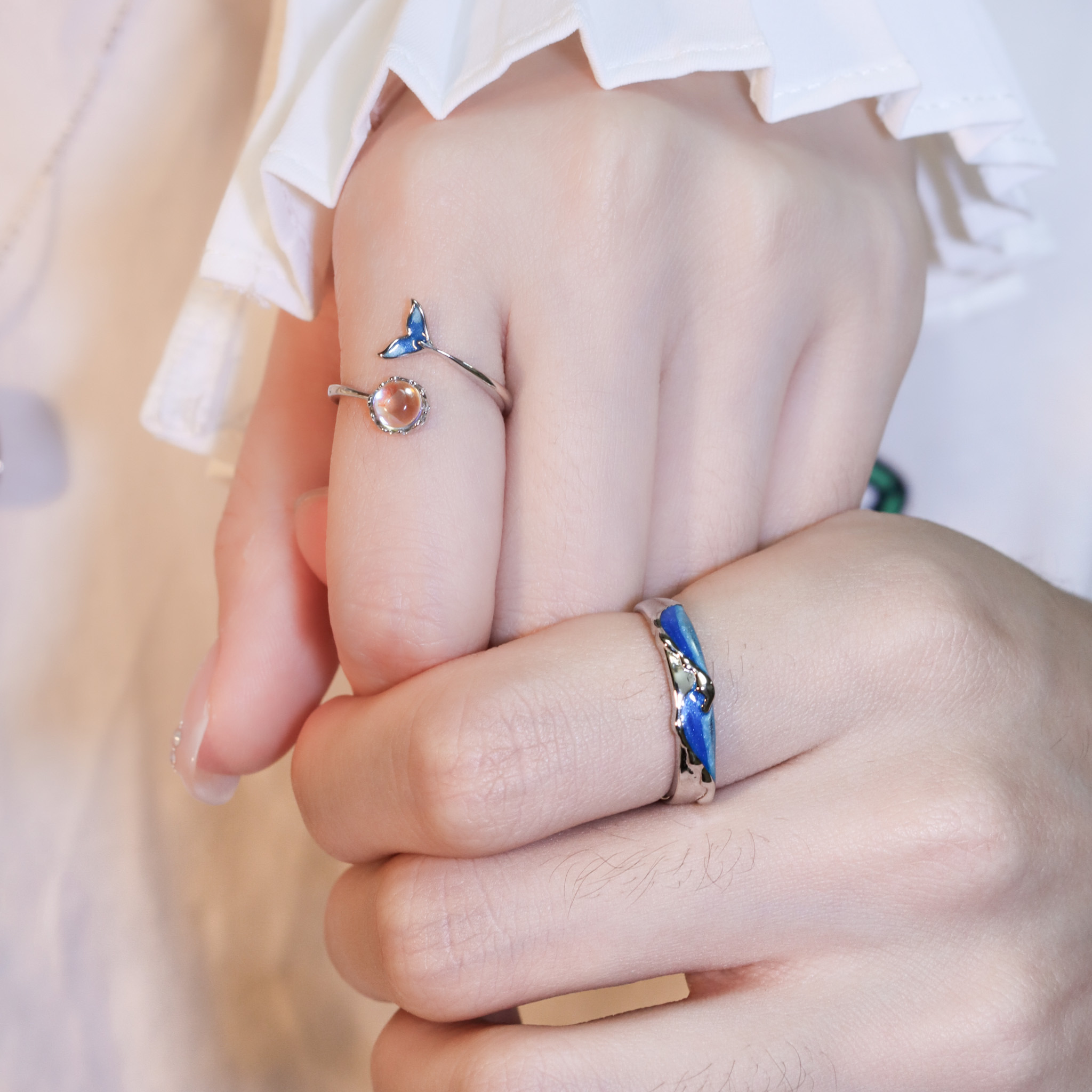 | 925銀・白金・琉璃 | 勇氣專一小諾情侶戒指 （男款 /女款）  | RI0845 |