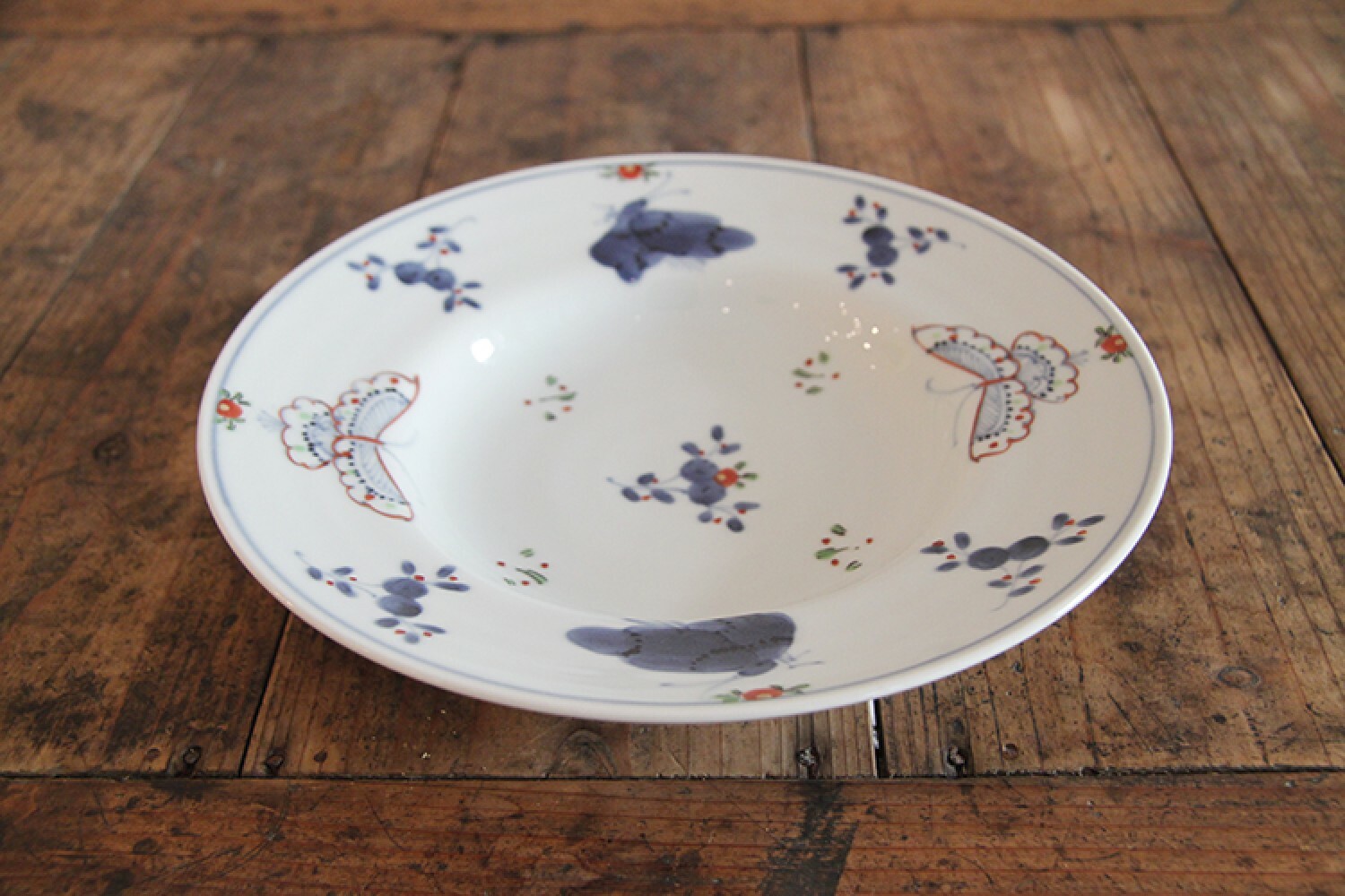 福珠窯 - 有田燒天啟花蝶 / 義大利麵盤