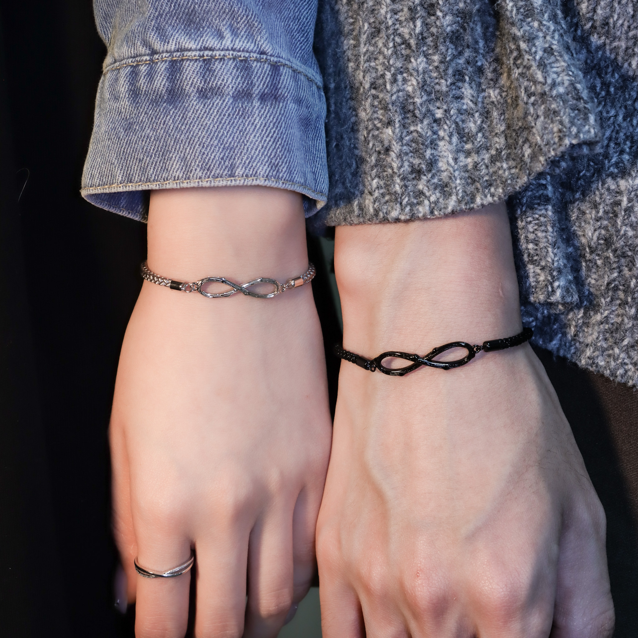 | 925銀丨無止境的堅定情侶手繩（男款 /女款） | BR1309 |