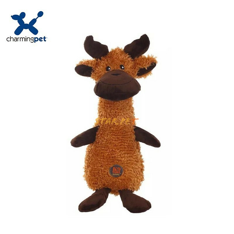 Charming Pet - Scruffles Plush Moose Dog Toys (Small)