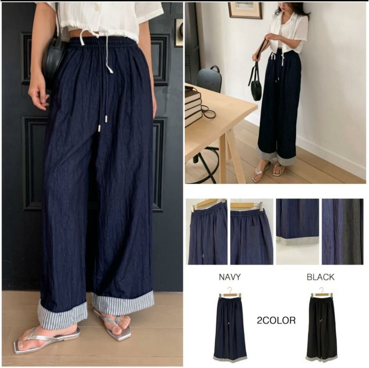 KE210  反腳牛仔褲