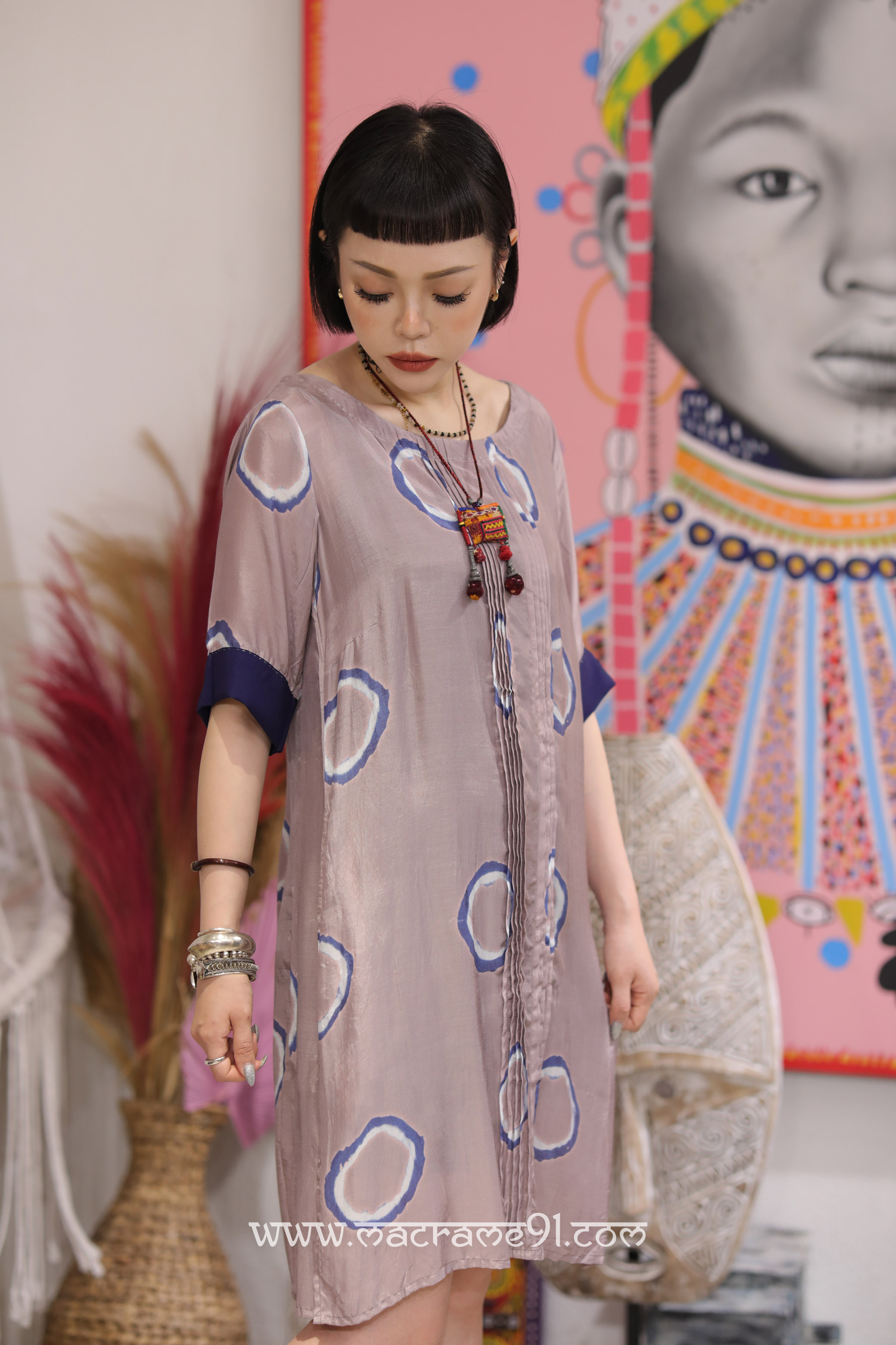 Macrame 中長裙 - M3133P - TAN (0812)