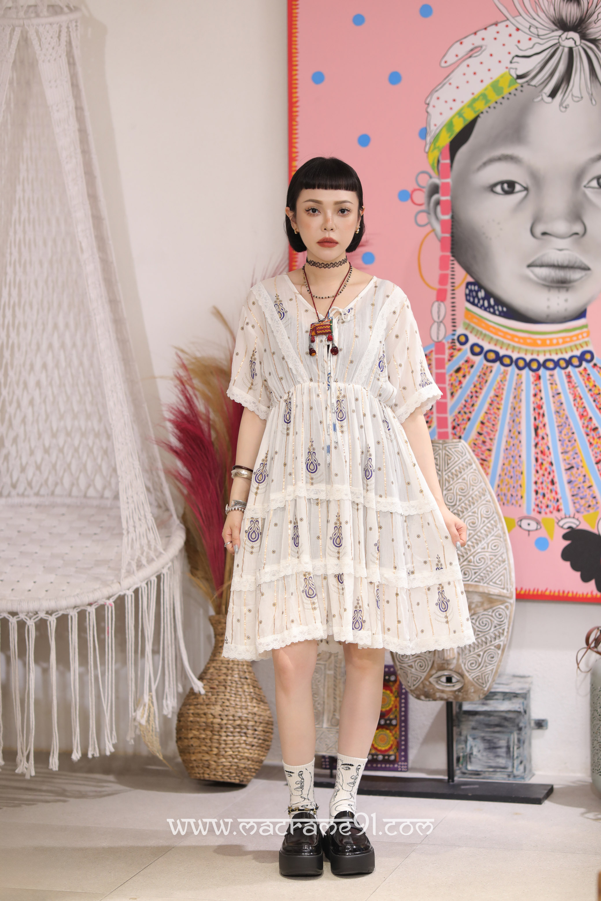 Macrame 中長裙 - M3313R (0812)