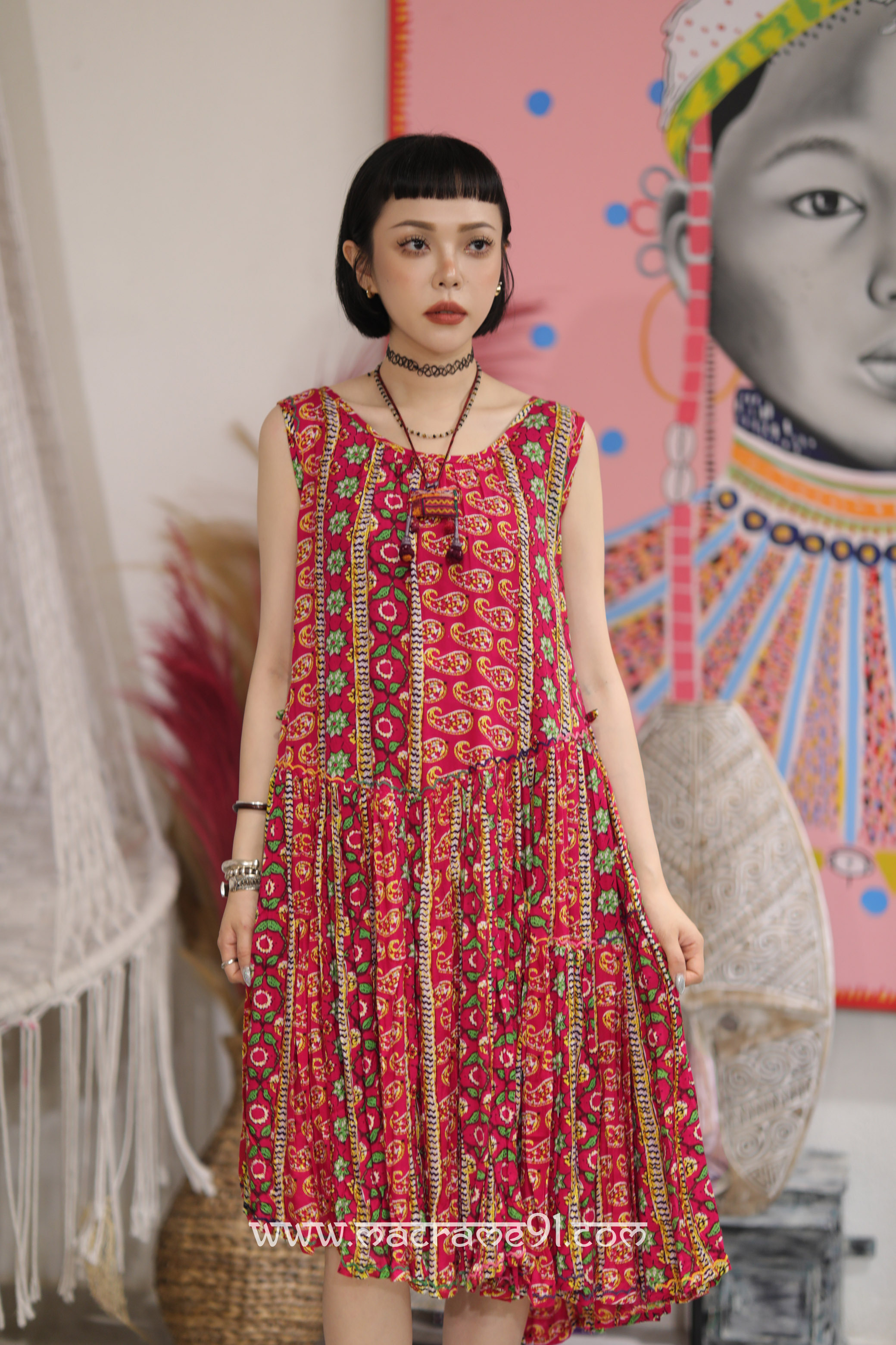 Macrame 長裙 - M3141R - 粉色 (0812)