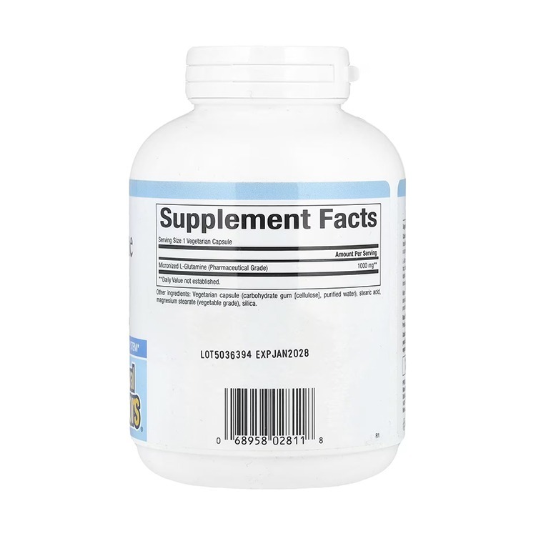 Natural Factors, Micronized L-Glutamine, 1,000 mg, 180 Vegetarian Capsules