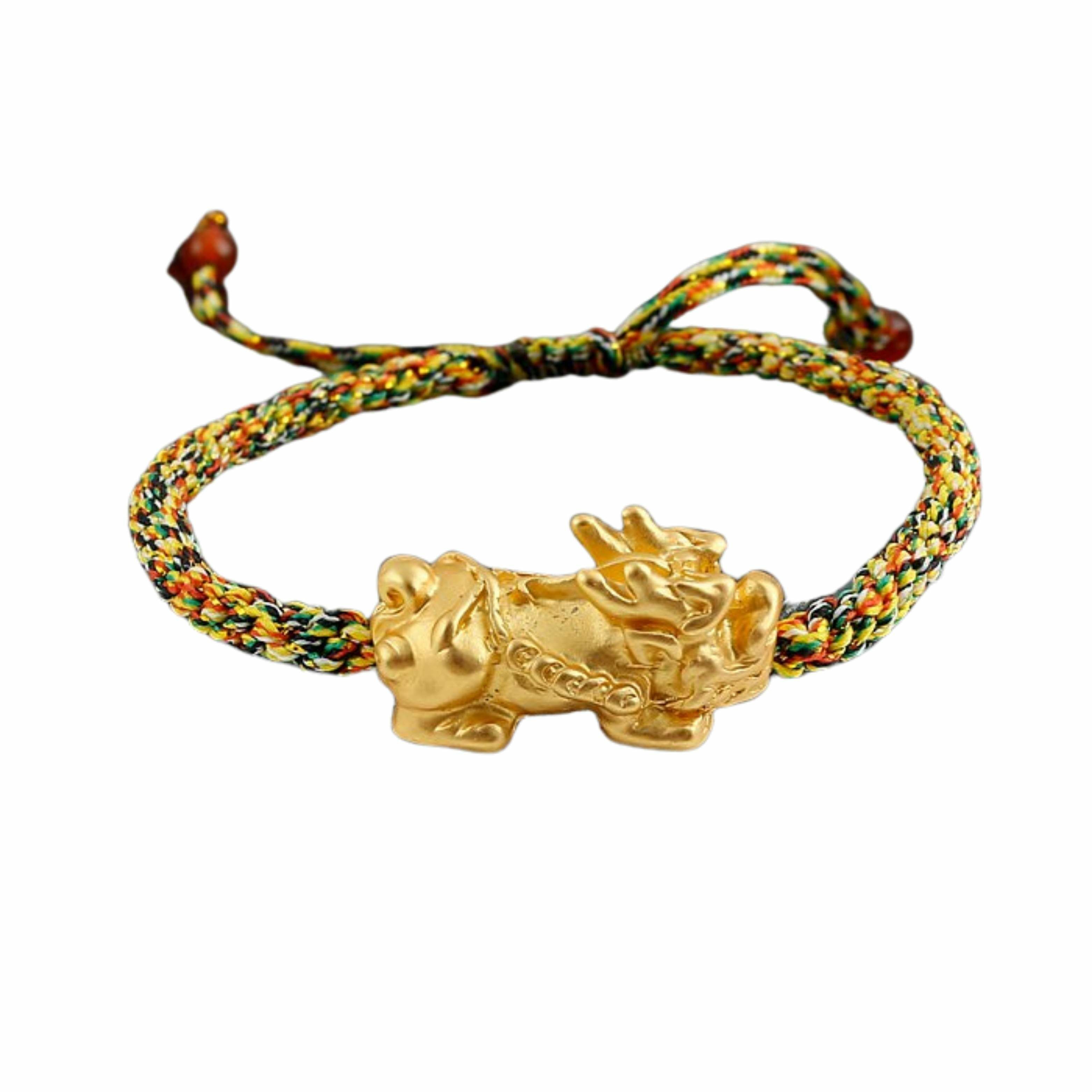 【風水好好玩】貔貅五色編繩手鍊  (招財/保平安/避邪擋煞)