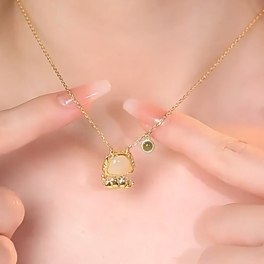 項鍊 純銀項鍊 金項鍊 生肖項鍊 和田玉項鍊 兒童項鍊 招財項鍊 保平安 生肖龍年 小眾項鍊 送女友 生日禮物 255