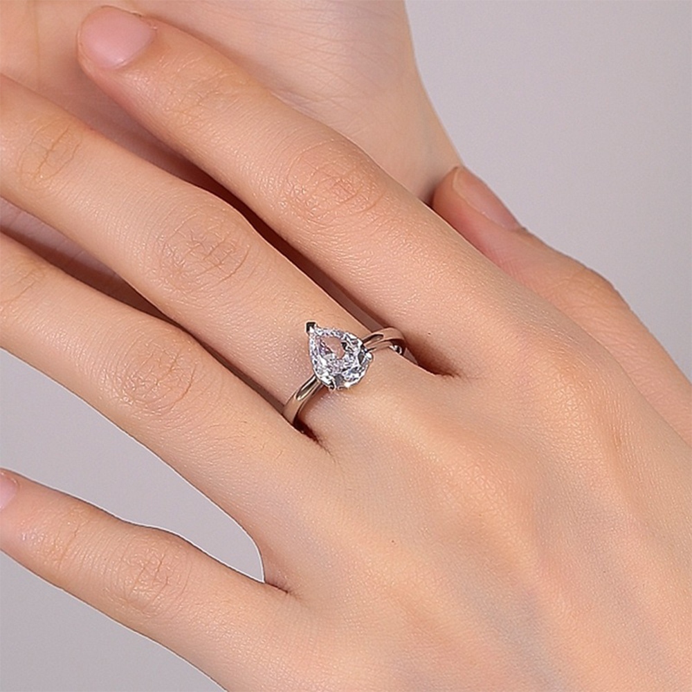 戒指 戒子 銀戒 水滴戒指 銀戒指 水晶戒指 純銀戒指 鑽石戒指 寶石戒指 造型戒指 女生禮物 求婚戒 新娘飾品 104