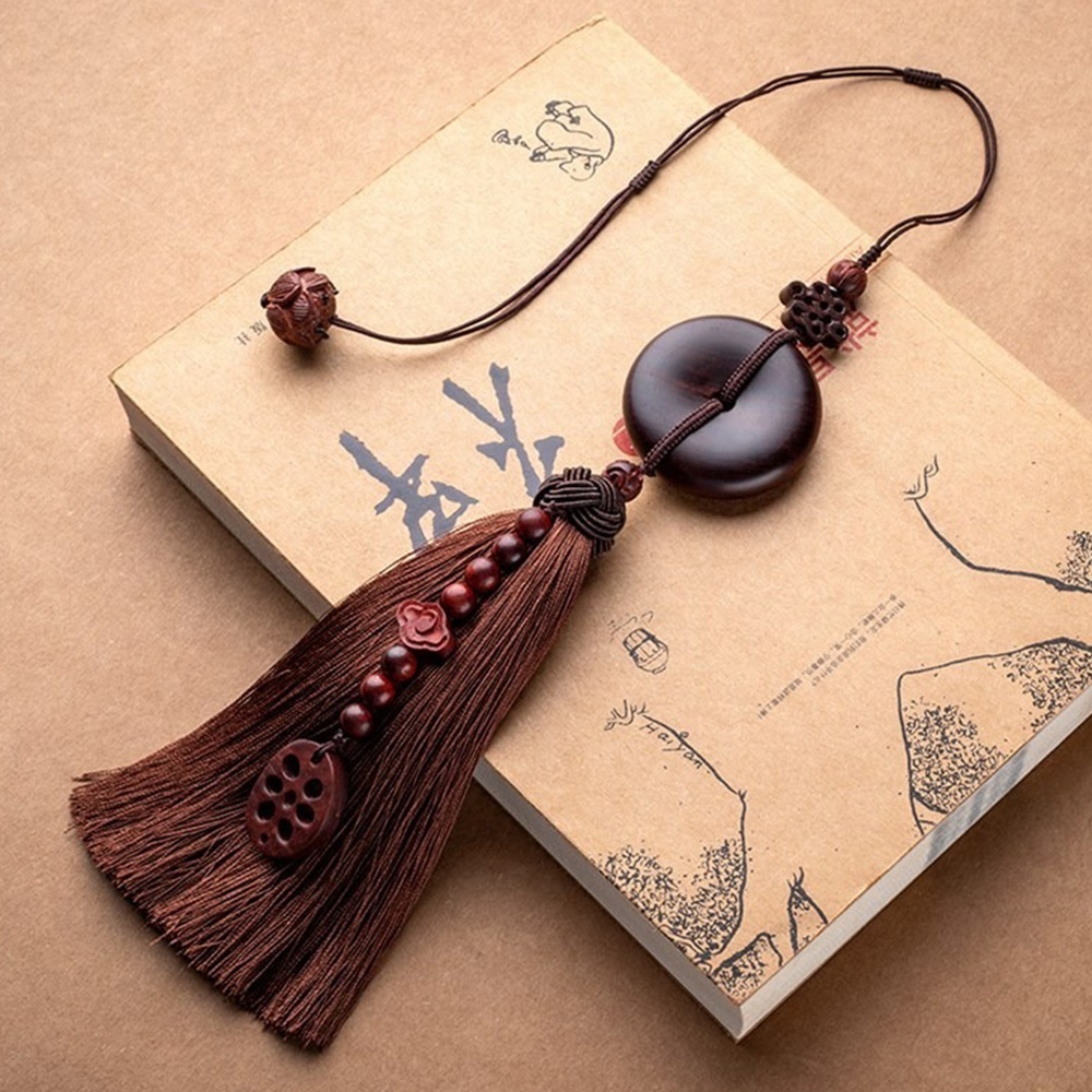 吊飾 掛件 小葉紫檀車掛 車用掛件 後視鏡吊墜 汽車掛件 平安吊飾 流蘇掛飾 行車平安 保平安 生日禮物 小禮物 006