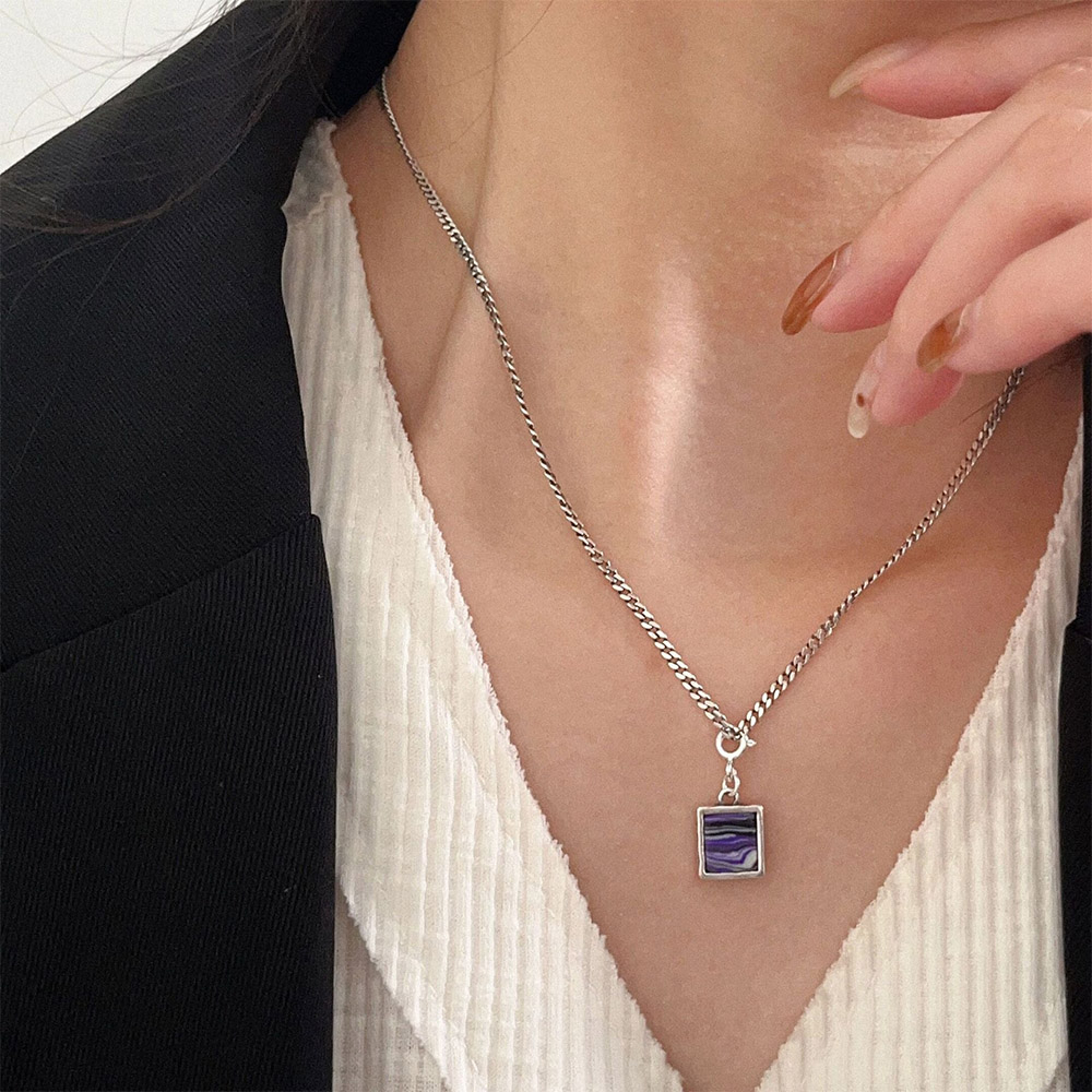 純銀飾品 純銀墜飾 項鍊吊墜 手鍊吊墜 耳環吊墜 配飾 掛件 掛飾 墜飾 飾品配件 可愛小物 紫色配件 小禮物 160