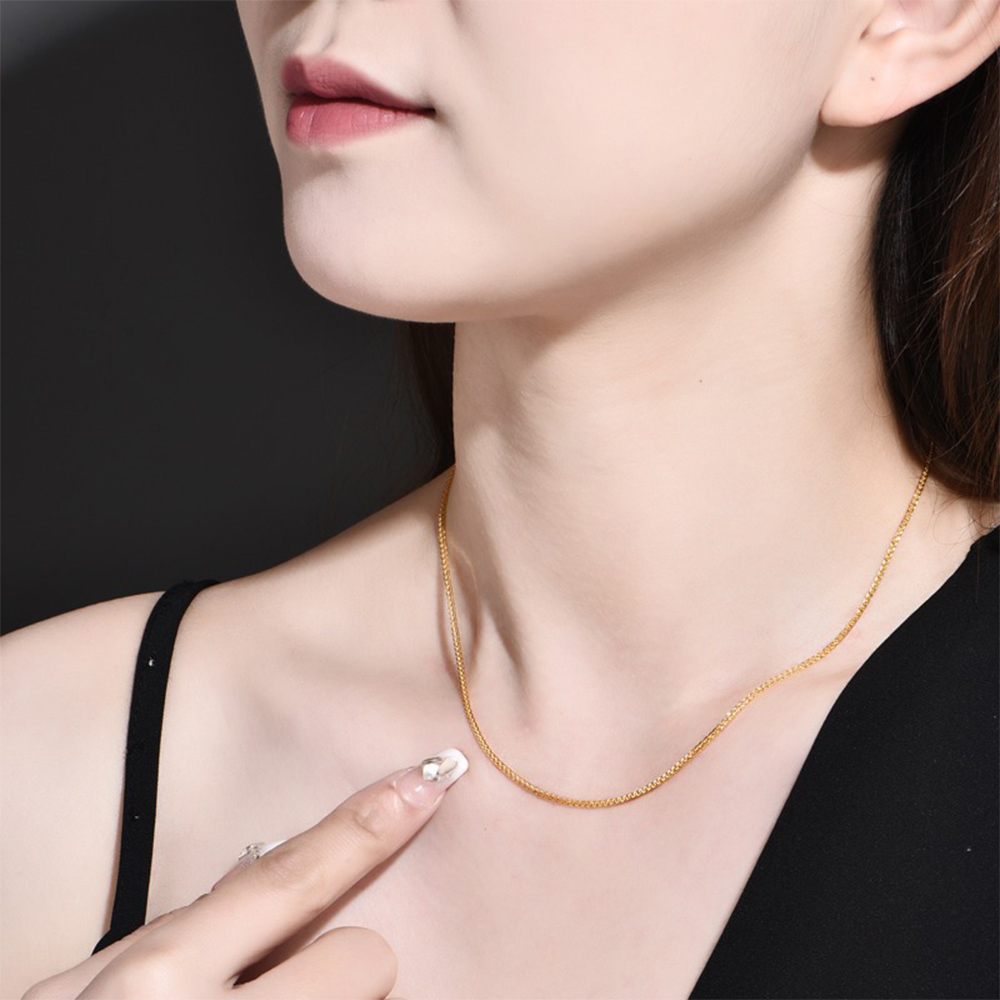 純銀項鍊 疊戴項鍊 細項鍊 蛇骨項鍊 閨蜜項鍊 銀項鍊 金項鍊 玫瑰金項鍊 素鍊 歐美項鍊 ins項鍊 女生禮物 157