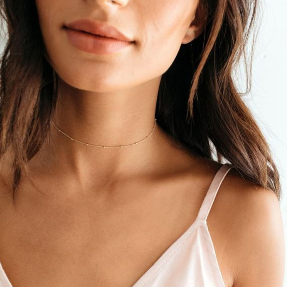 麻花項鍊 豆豆鏈 18k金項鍊 細項鍊 疊帶項鍊 鎖骨項鍊 歐美項鍊 日系項鍊 韓國項鍊 閨蜜項鍊 生日禮物女生 155