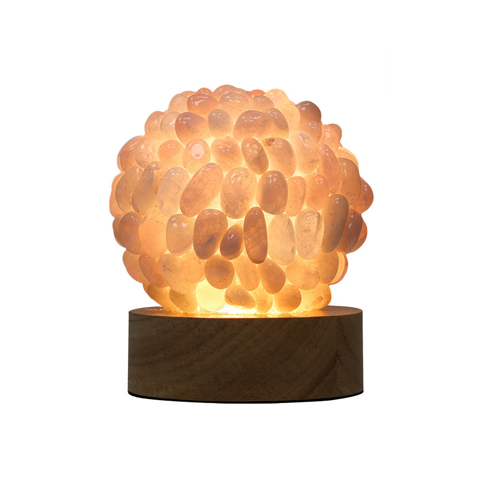 【風水好好玩】魅力四射粉晶人緣燈 (招貴人/好姻緣/招桃花/居家擺件)