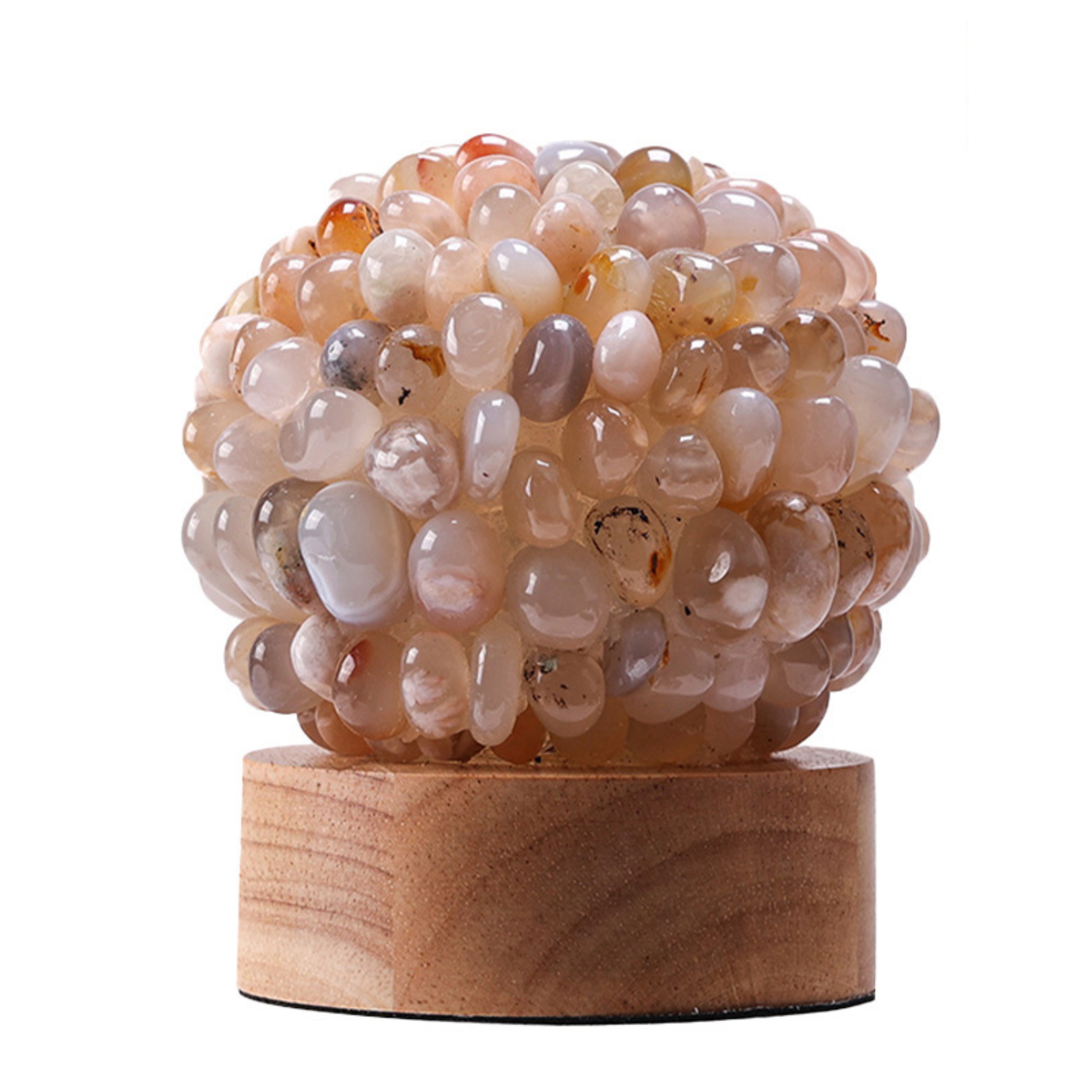 【風水好好玩】祈願櫻花瑪瑙招福燈 (招貴人/招財/保平安)