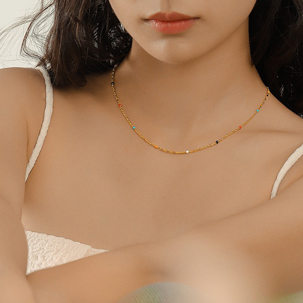 項鍊 飾品配件 細項鏈 短項鍊 鎖骨鏈 韓國項鍊 串珠項鍊 日系項鍊 IU同款 閨蜜項鍊 招財項鍊 情人節禮物 122