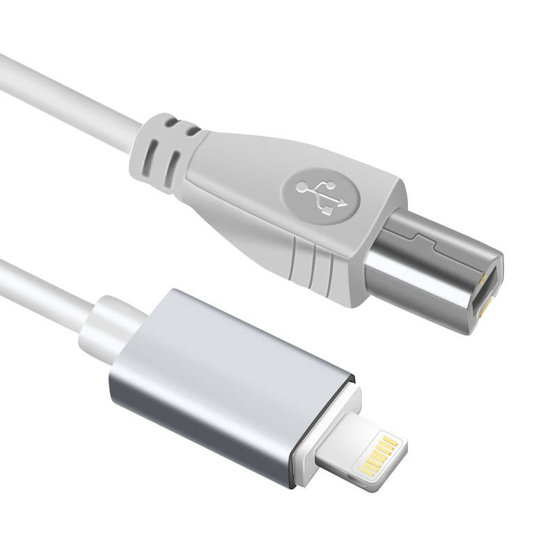 ZP94 USB-B 轉 Lightning 轉接線 to iPad/iPhone電鋼琴 電子鼓錄音線