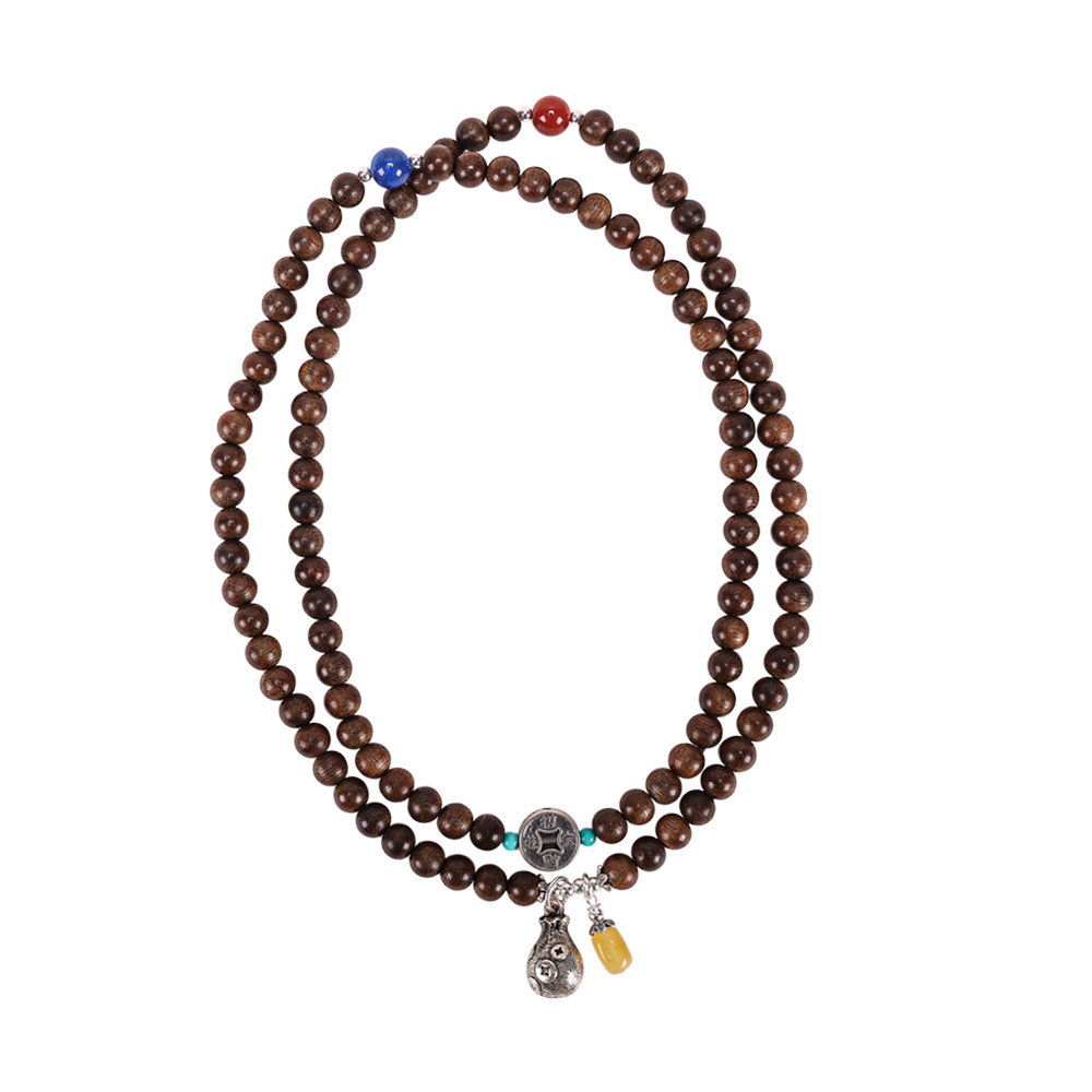 【風水好好玩】旺運磁場沉香念珠 (安神定魄/108顆/青金石/蜜蠟/藥師佛)