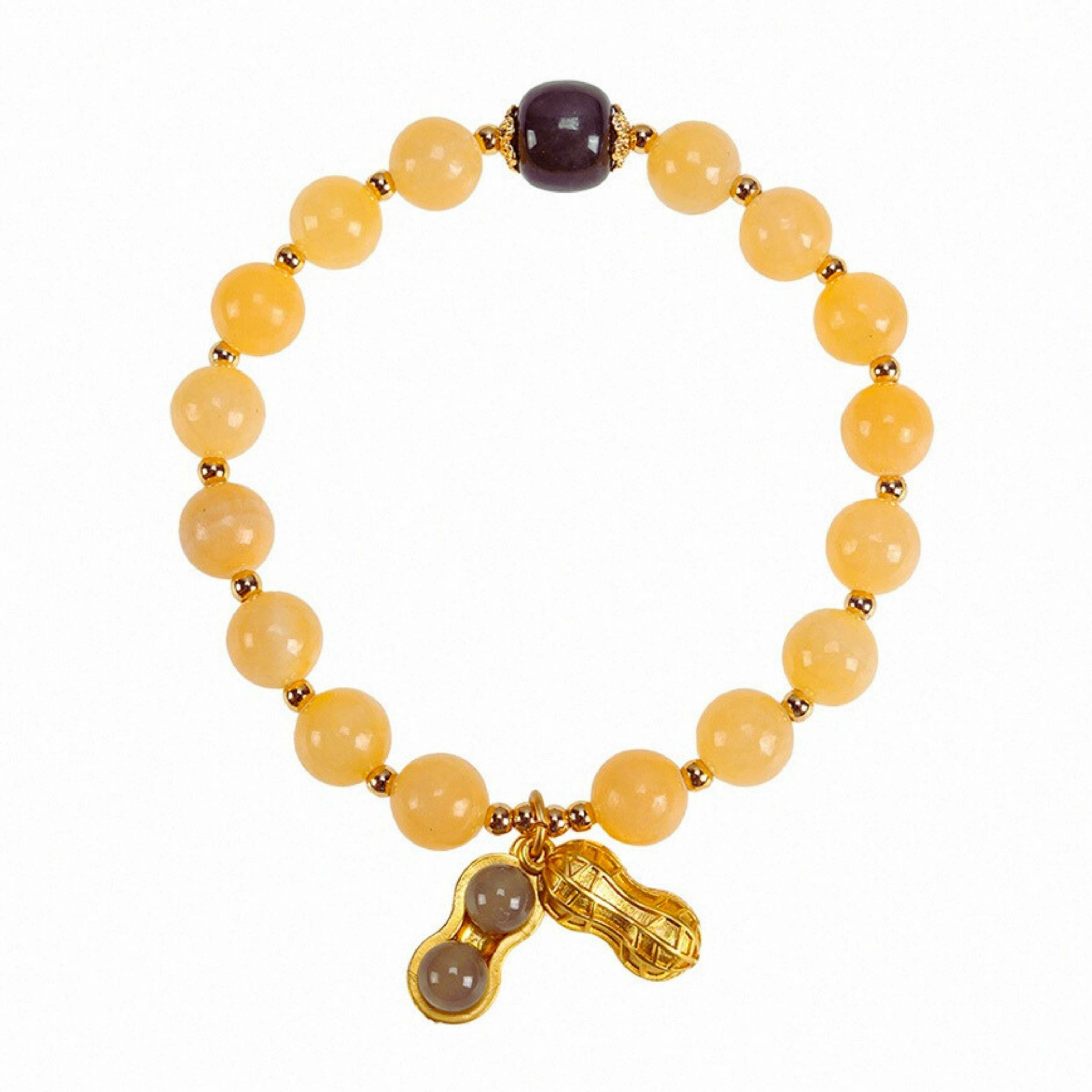 【風水好好玩】祈願好事發生黃玉手鍊 (事業運/招財/辟邪護身/偏財運/保平安)