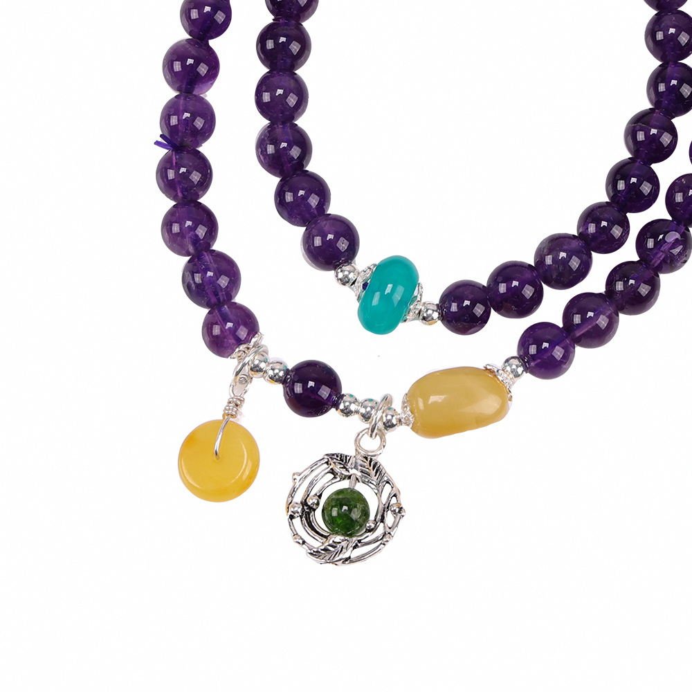 【風水好好玩】盈福紫水晶多圈式手鍊  (招貴人/增智慧/事業運)