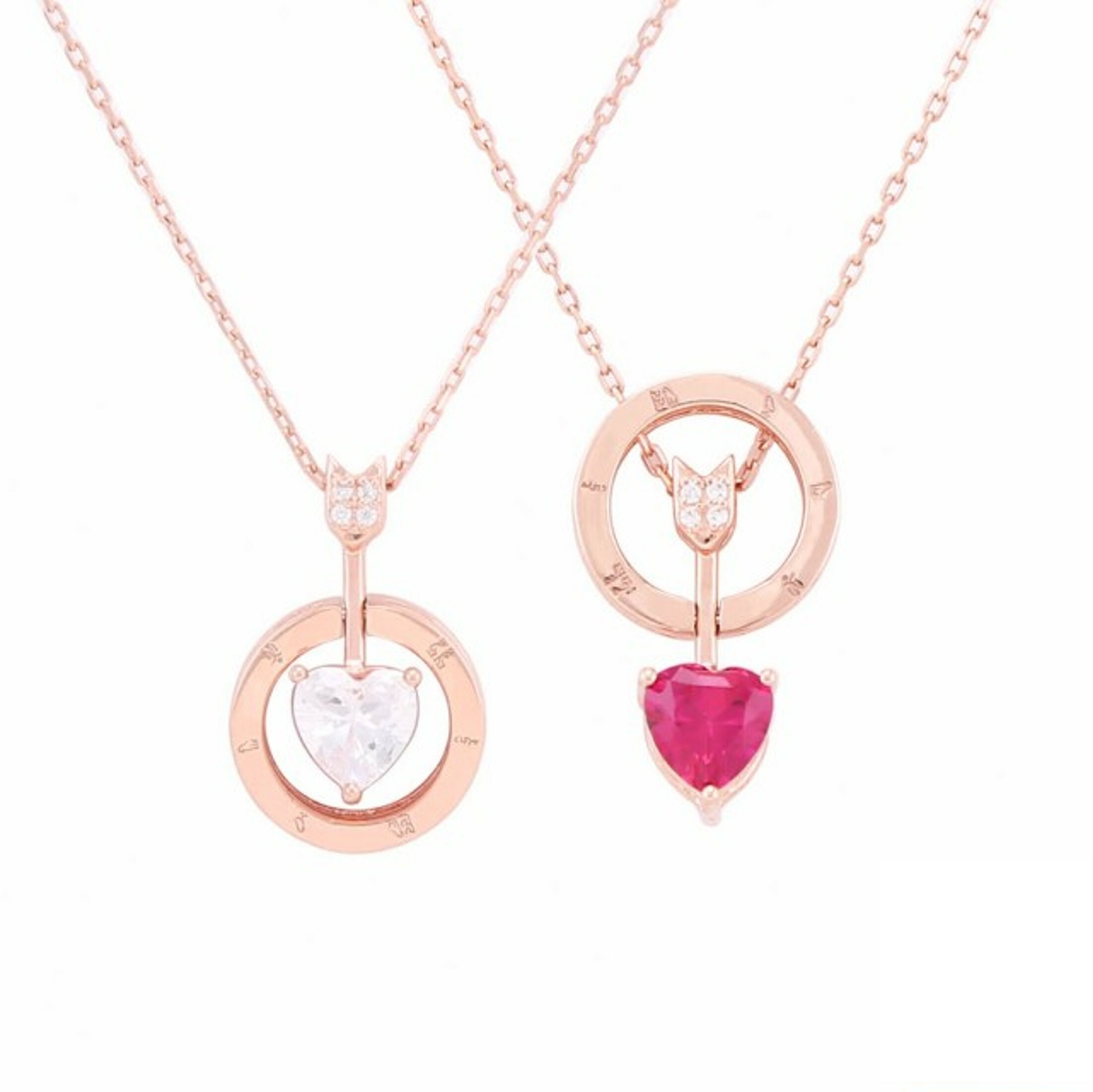 【風水好好玩】一箭賺心富貴桃花項鍊 (玫瑰金)