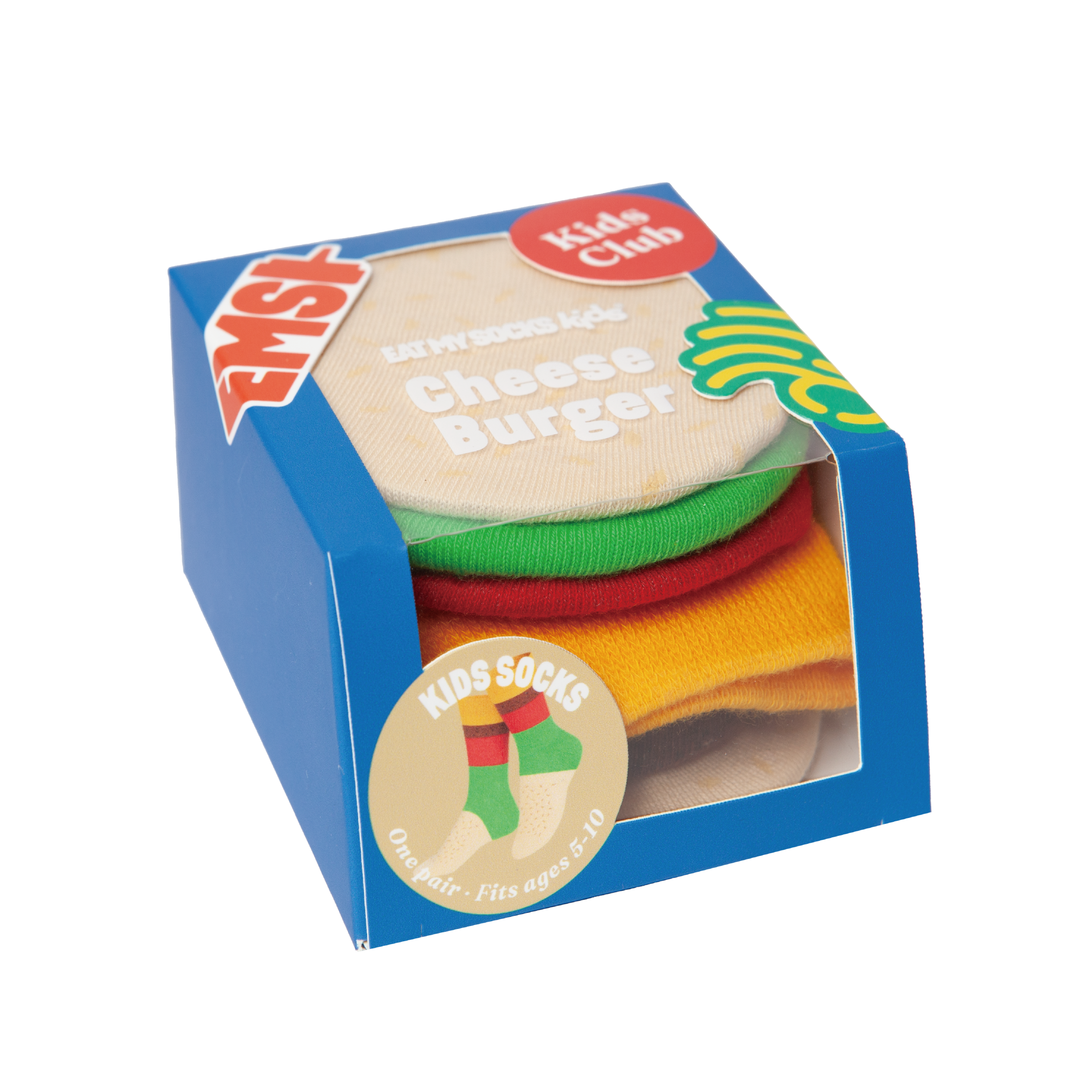 EAT MY SOCKS KIDS｜兒童襪子｜起司漢堡