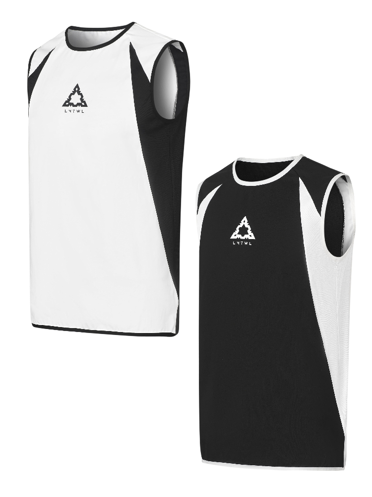 LMTWL 拼色日月涼感透氣速乾背心