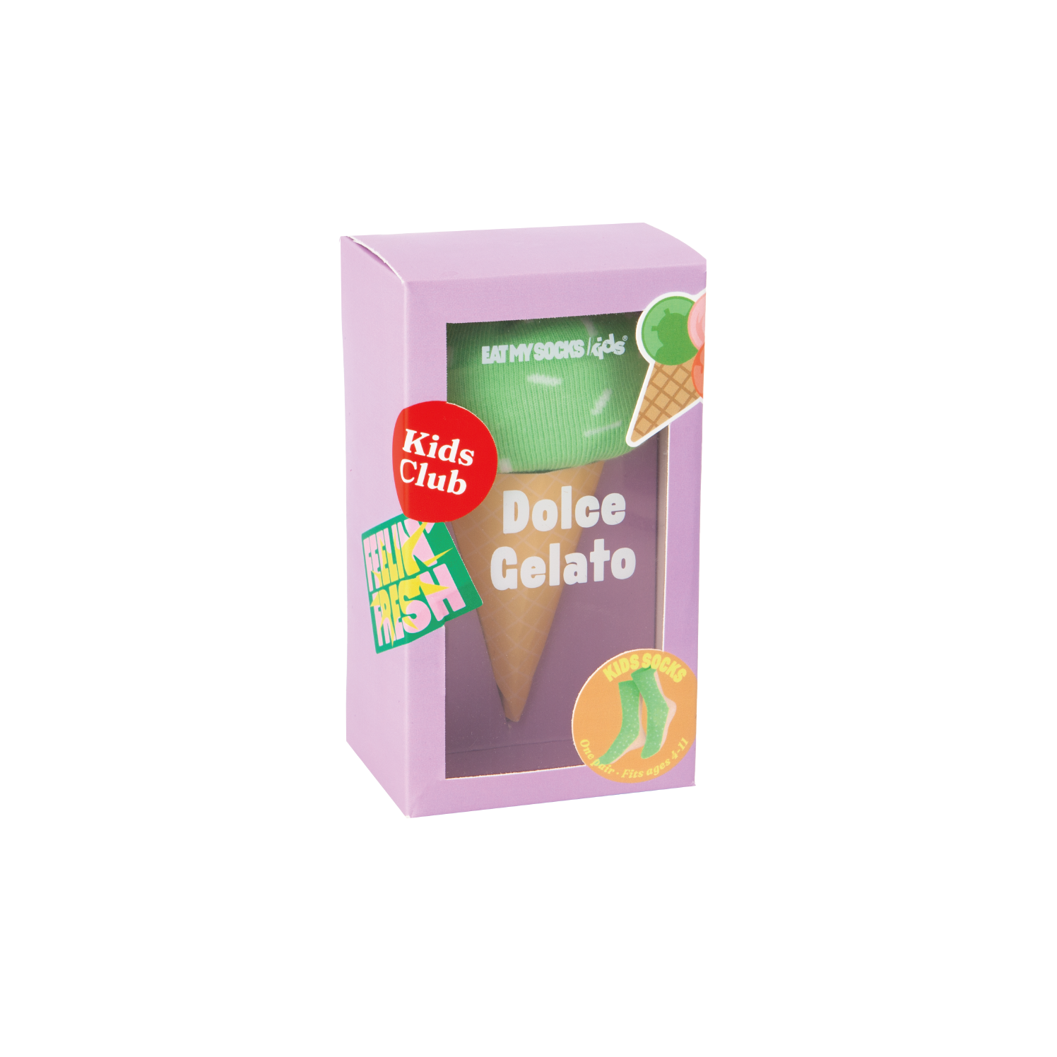 EAT MY SOCKS KIDS｜兒童襪子｜冰淇淋