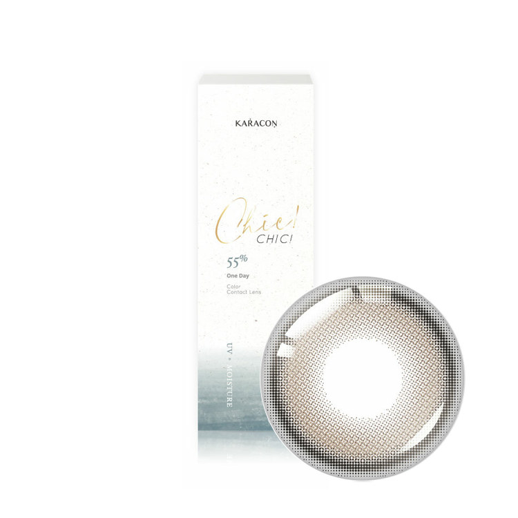 卡拉瞳chicolor彩色日拋慵懶灰(10片)