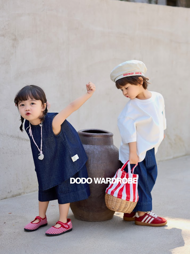 DDB04B120BL  DODO Wardrobe -韓風休閒牛仔闊褲