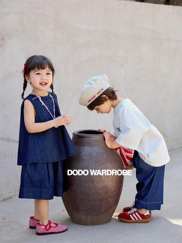 DDB04B120BL  DODO Wardrobe -韓風休閒牛仔闊褲