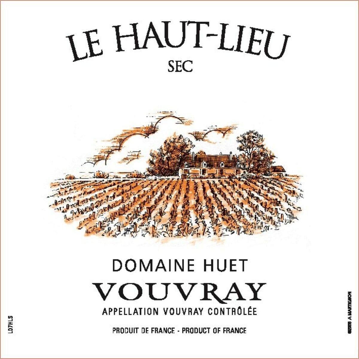 Huet Vouvray Le Haut Lieu Sec 2023 (JS94)