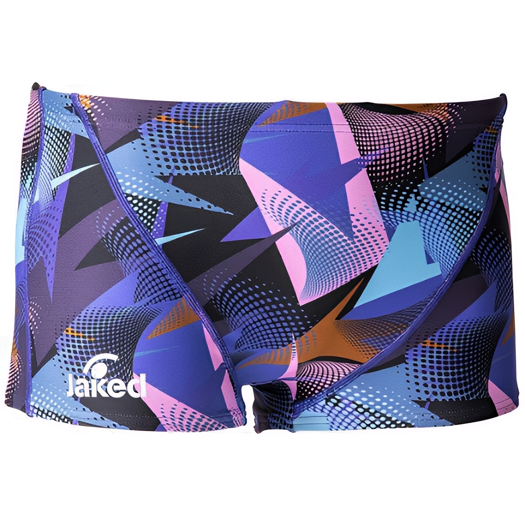 日版男士訓練平腳泳褲 - 紫