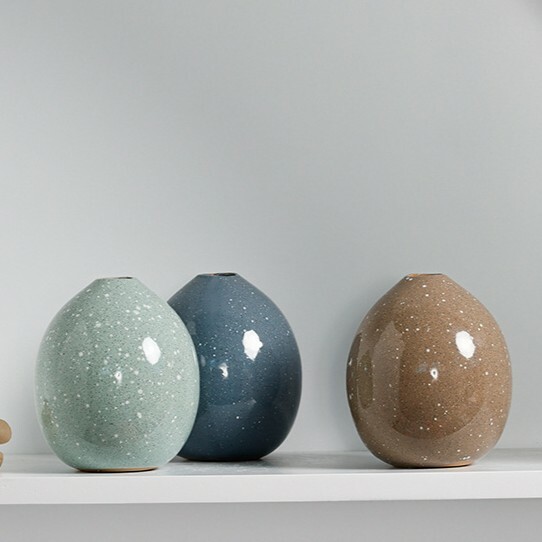 《5928》ins簡約蛋形花瓶