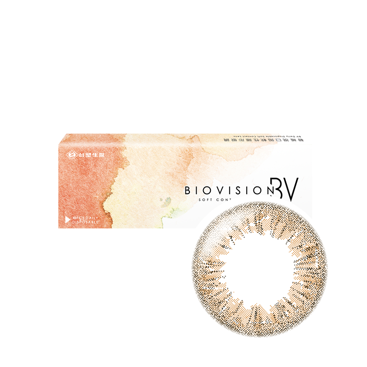 碧維視彩色日拋10片梧桐深褐