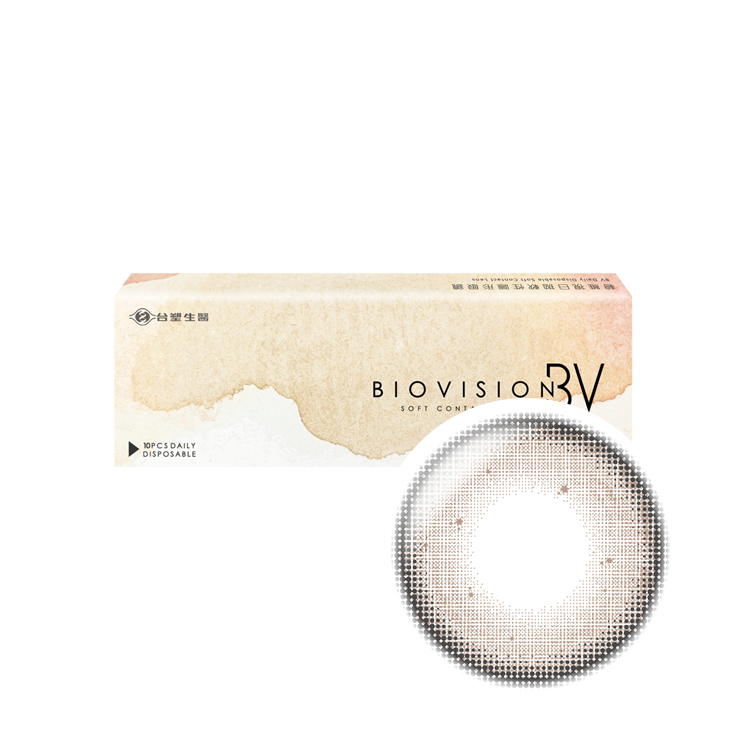 碧維視彩色日拋10片微光環棕