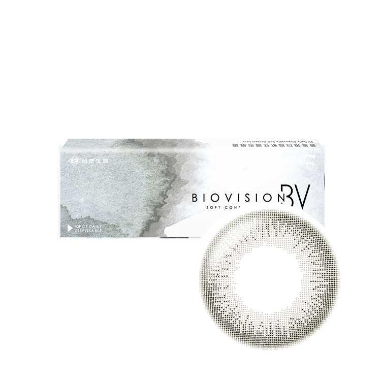 碧維視彩色日拋10片冰雪霧灰